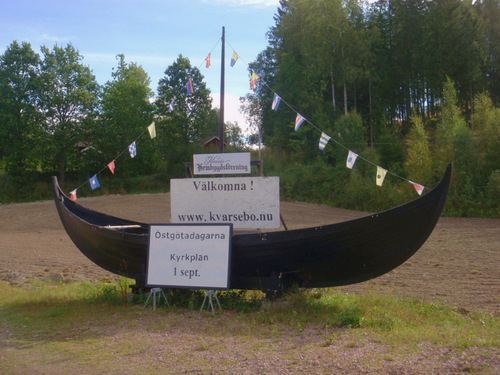 A promotional Viking Boat.